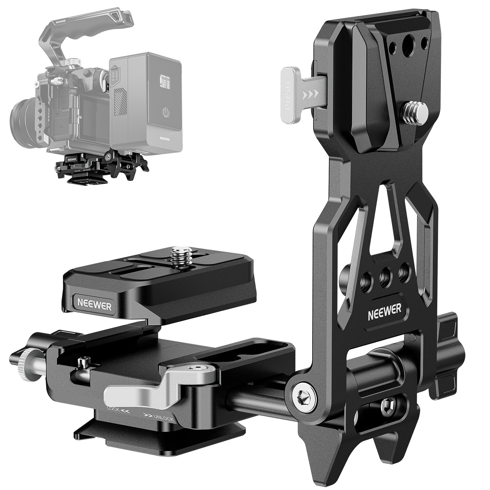 ビデオカメラ Neewer v mounth Amazon.com: NEEWER Foldable Lightweight V Mount Battery Plate with